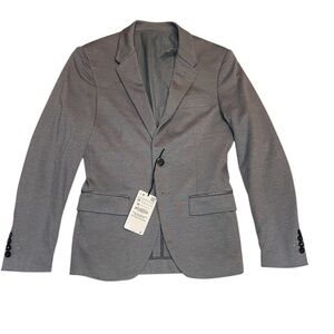 NWT Zara Man Gray Two Button Blazer